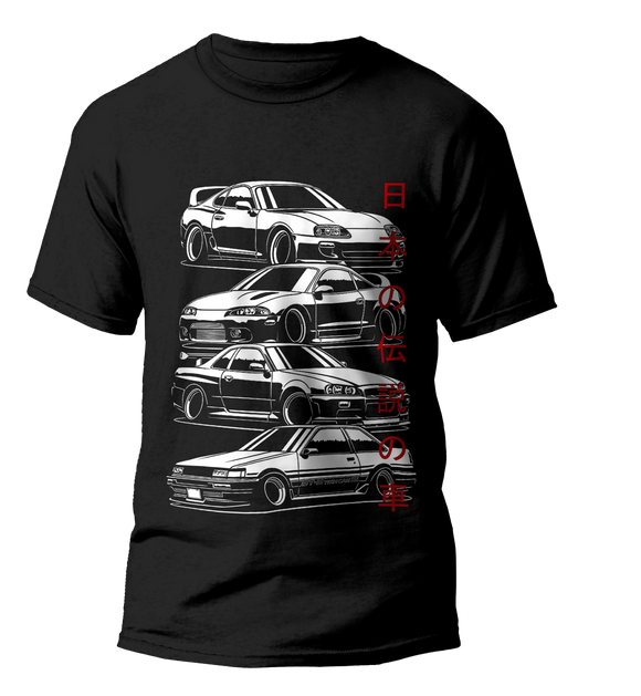JDM Legends in Japanese Men's T-shirt