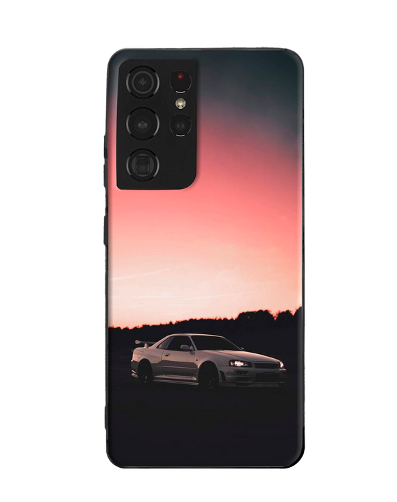 Nissan GTR34 Skyline with Sunset Phone Case